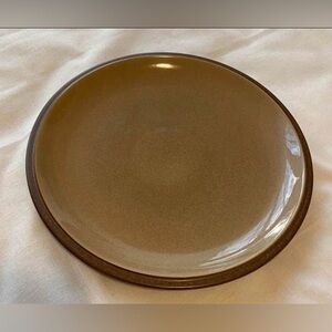 DENBY Stoneware Salad Plate - Energy Cinnamon Pattern (EUC); Retired Pattern